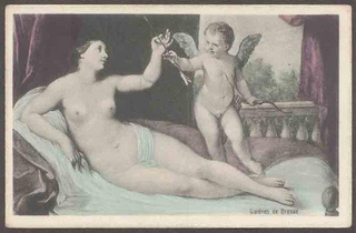 Picture Post Card of Erotica.