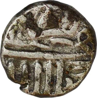 Silver Half Rupee Coin of Akbar of Mulher mint.