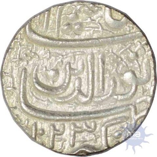 Silver One Rupee Coin  of Jahangir of Ahmadbad Mint.