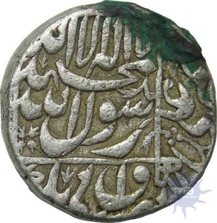 Silver One Rupee Coin of Shah Jahan of Surat Mint.