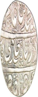 Silver One Rupee Coin  of Farrukhabad of Ahmadnagar Farrukhabad Mint.