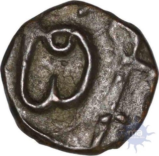 Copper Half Paisa Coin of Chhatrapati Shivaji Maharaj of Maratha Confederacy.