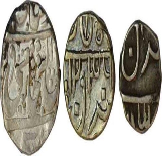 Silver Coins of Ujjain Dar ul fath Mint of Gwalior State.