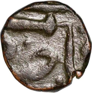 Copper Quarter Paisa Coin of Gwalior State.