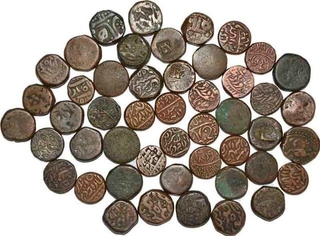 Mixed lots of Copper Paisa Coins Jaipur and Mewar of Jodhpur State.