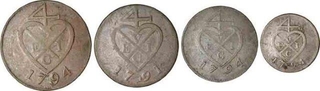 Copper Coins of Bombay Presidency.