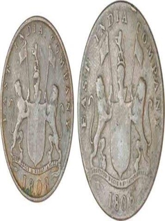 Copper Coins of Madras Presidency.