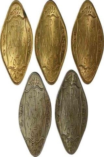 Nickel Brass and Cupro Nickel Half Anna Coins of King George VI of Calcutta and Bombay Mint.