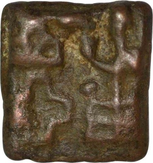 Error Cast Copper Kakani Coin of Sunga Kingdom.