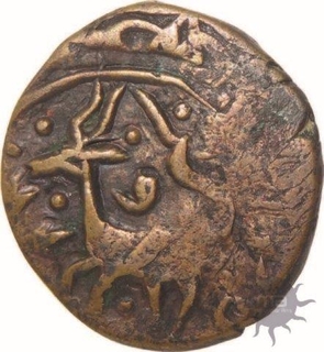 Copper Fulus Coin of Iran.