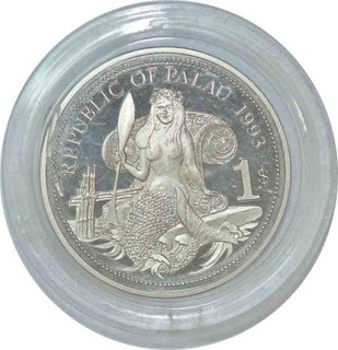 Cupro Nickel one Dollar Coin of Palau of 1993.