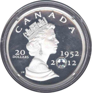 Proof Set of Silver Twenty Dollars Coin of Elizabeth II of Canada.