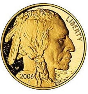 Gold One Ounce Proof Coin of United States of America of 2006.