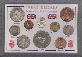 Set of Great Britain Farewell to E S D coinage.