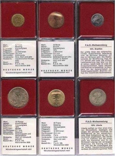 Set of 29 coins of F.A.O - Weltsammlung.