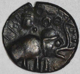 Potin Coin of Kocchiputasa Satkarni of Nashik Region of Satavahana Dynasty.