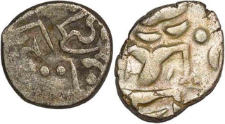 Silver Dramma Coins of Pratihara Dynasty.