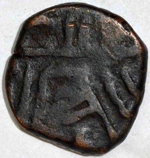 Copper Falus Coin of Muhammad Quli Qutb Shah of Haidarabad of Golkonda Sultanate.