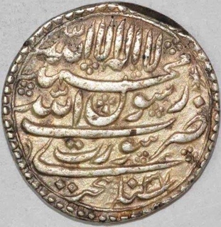 Silver One Rupee Coin of Shah Jahan of Surat Mint.