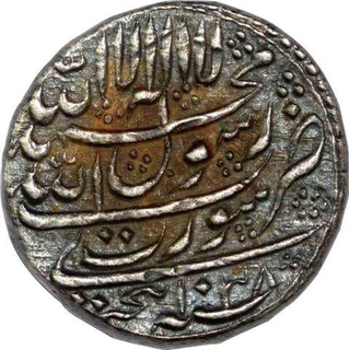 Silver One Rupee Coin of Shahjahan of Surat Mint.