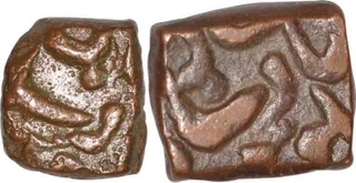 Copper Fulus Coins of Aurangzeb of Ujjain Mint.