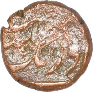 Copper Paisa Coin  of Aurangzeb Alamgir of Burhanpur Mint.