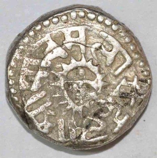 Silver One Rupee Coin of Jaswant Rao of Indore State.