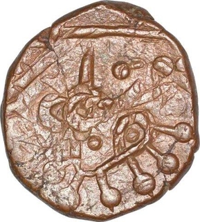 Copper Paisa Coin of Gopal Singh of Jhabua State.