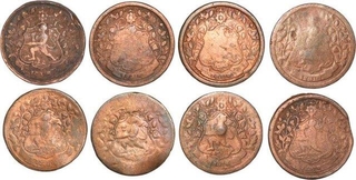 Copper Paisa Coins of Ratlam State.