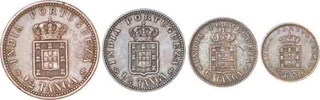 Copper Tanga Coins of Indo Portuguese.