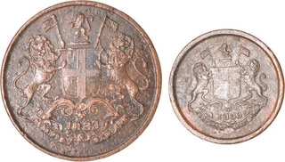 Copper Coins of East India Copmpany of Bombay Presidency.