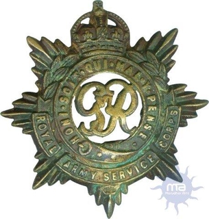 Copper Badge of Royal Army Service Corps Cap of RASC George VI.