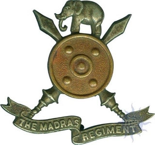 Regimental Insign Of the Madras Regiment.