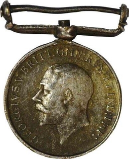 Silver Miniature Campaign Medal for Campaign Service of George V.