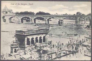 Picture Post Card of View of the Gangies Nasik.