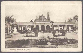 Picture Post Card of Bowring Institute of Bangalore.