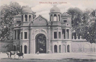 Picture post card of Building of Lucknow.