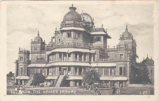 Picture post card of Building of Lucknow.