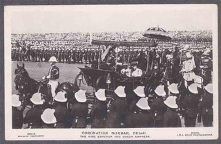 Picture Post Card of Coronation Durbar.