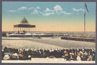 Picture Post Card of Coronation Durbar of Delhi.