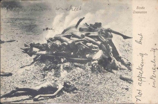 Picture post card of Cremation.