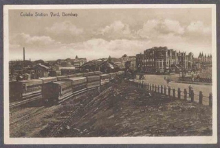 Picture Post Card of Colaba Station Yard.