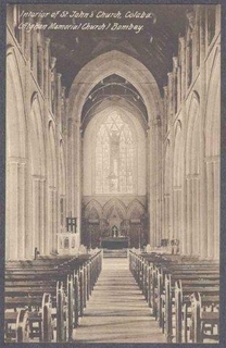 Picture Post Card of Interior of St Johns Church.