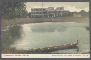 Picture Post Card of Government House of Madras.