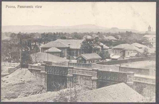 Picture Post Card of Panoramic view of Poona.