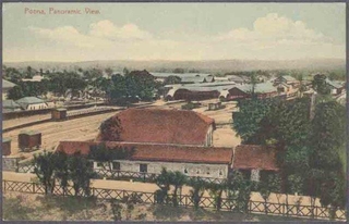 Picture Post Card of Panoramic view Poona.