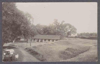 Picture Post Card of View of Guest House of Madras.