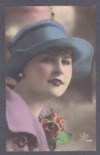 Picture Post Card of French Lady.