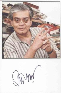 Autograph of Sandip Ray.