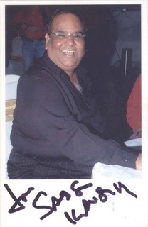 Autograph of Satish Kaushik.